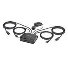 STARTECH KVM Switch 2xUSB-C, 4K 60Hz Displayport Output C2-D46-UAC-CBL-KVM