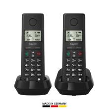 GIGASET DECT telefon, PURE 200 Duo, fekete L36852-H3106-S201
