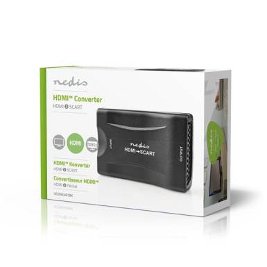 Nedis VCON3461BK (converter) videó konverter, HDMI bemenet, SCART kimenet 1080p VCON3461BK Nedis VCON3461BK (converter) videó konverter, HDMI bemenet, SCART kimenet 1080p VCON3461BK