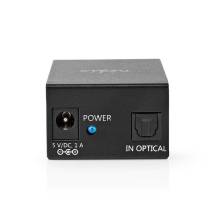 Nedis ASPL2512BK digit&aacute;lis audio splitter, TosLink be - 2x TosLink kimenet ASPL2512BK