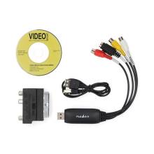 Nedis VGRRU101BK video grabber, video digitaliz&aacute;l&oacute;, WIN7 / 8 / 10 / 11 VGRRU101BK