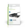 Nedis BTTR050BK, bluetooth adó, Audio/video/adatcsatlakozók bemenete: 1x AUX / 1x USB | SBC BTTR050BK