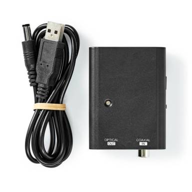 Nedis ACON2505BK digit&aacute;lis audi&oacute; konverter, digit&aacute;lis koax bemenet,  toslink optikai kimenet ACON2505BK