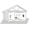 Nedis ANOR5G20WT Belt&eacute;ri &eacute;s k&uuml;lt&eacute;ri antenna, 3G / 4G / 5G, 698 MHz -5000 MHz, Nyeres&eacute;g: 6 dB ANOR5G20WT