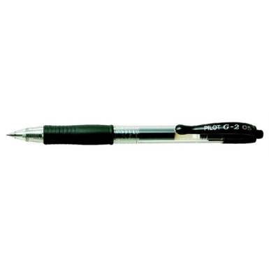 PILOT Zsel&eacute;stoll, 0,25 mm, nyom&oacute;gombos,"G-2", fekete BL-G2-5-B