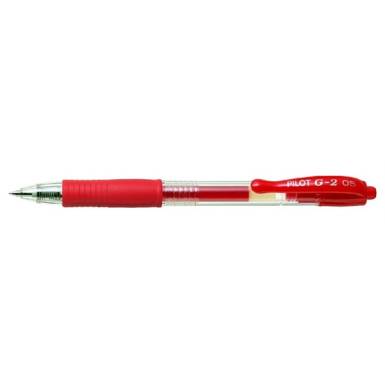 PILOT Zseléstoll, 0,25 mm, nyomógombos,"G-2", piros BL-G2-5-R PILOT Zseléstoll, 0,25 mm, nyomógombos,"G-2", piros BL-G2-5-R