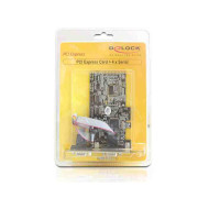 DELOCK PCI Express kártya 4 x soros