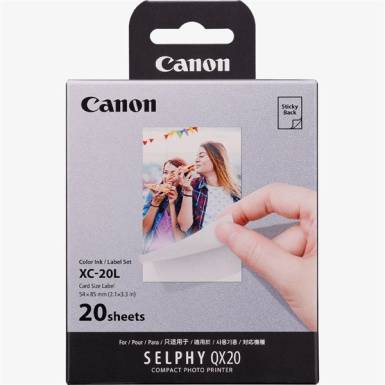 CANON Fot&oacute;pap&iacute;r + Tinta, XC-20L, 20db 54 x 85mm, QX20 6755C002