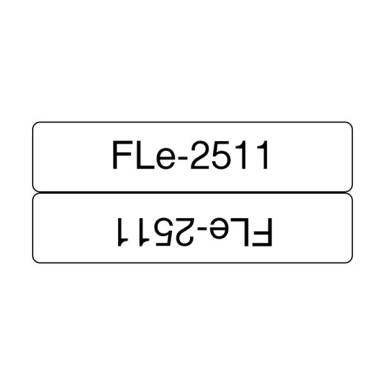 BROTHER szalag FLE2511, Előv&aacute;gott, Feh&eacute;r alapon feket, 21mm sz&eacute;les, 72db FLE2511
