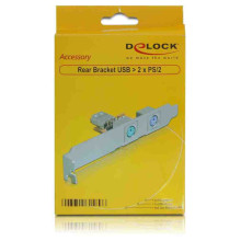 DELOCK Rear Bracket USB  2 x PS/2