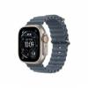 Apple Watch Ultra 3&nbsp;Cellular&nbsp;49mm&nbsp;Natural Titanium Case with Anchor Blue Ocean Band MEWH4QH/A