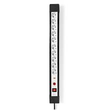 Nedis ESC103SPF1PRO 10 aljzatos eloszt&oacute; t&uacute;lfeszűlts&eacute;gv&eacute;delemmel, H05VV-F 3G1.5mm2 , 3680 W, 16A, hossz 3m ESC103SPF1PRO