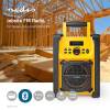 Nedis RDFM3100YW munka rádió, FM, bluetooth, rezgéscsillapítás, 15W, 20 FM állomás, 3,5 mm audióbemenet RDFM3100YW