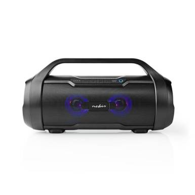 Nedis SPBB310BK akkumul&aacute;toros party boombox, 120W, Bluetooth, 10 m hat&oacute;t&aacute;vols&aacute;g, USB, microSD , 6 &oacute;ra vez n&eacute;lk&uuml;l SPBB310BK