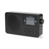 Nedis RDFM2225BK hordozható FM rádió, digitális hangolás, Bluetooth, Fejhallgató kimenet, Ébresztőóra, akkumulátor RDFM2225BK