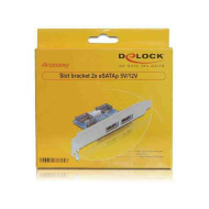 DELOCK Slot bracket 2x eSATAp 5V/12V