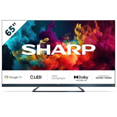 SHARP 65FQ5EG 65"/164cm 4K UHD, Quantum Dot Google TV Harman/Kardon hangszórókkal, 144Hz, 3840x2160, 4xHDMI/2xUSB 65FQ5EG SHARP 65FQ5EG 65"/164cm 4K UHD, Quantum Dot Google TV Harman/Kardon hangszórókkal, 144Hz, 3840x2160, 4xHDMI/2xUSB 65FQ5EG