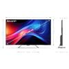 SHARP 75GP7265E 75"/189cm 4K UHD QLED Google TV Harman/Kardon hangszórókkal, 3840x2160, 4xHDMI/2xUSB 75GP7265E