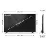SHARP 70GL4260EB 70"/177cm 4K UHD Google TV, 3840x2160, 4xHDMI/2xUSB 70GL4260EB