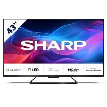 SHARP 43GR8265E 43"/108cm 4K UHD QLED Google TV, 144 Hz, 3840x2160, 4xHDMI/2xUSB 43GR8265E