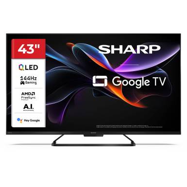 SHARP 43HR7265E 43"/108cm 4K UHD QLED Google TV, 144 Hz, 3840x2160, 4xHDMI/2xUSB 43HR7265E SHARP 43HR7265E 43"/108cm 4K UHD QLED Google TV, 144 Hz, 3840x2160, 4xHDMI/2xUSB 43HR7265E