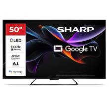 SHARP 50HR7265E 50"/126cm 4K UHD 144Hz QLED Google TV 144 Hz, 3840x2160 4xHDMI/2xUSB 50HR7265E
