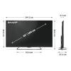 SHARP 65HR7265E 65"/164cm 4K UHD QLED Google TV, 144 Hz, 3840x2160, 4xHDMI/2xUSB 65HR7265E