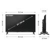 SHARP 24HF2265E 24"/60cm HD Ready LED Google TV, 1366x768, 3xHDMI/2xUSB 24HF2265E