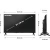 SHARP 24HF2265E 24"/60cm HD Ready LED Google TV, 1366x768, 3xHDMI/2xUSB 24HF2265E