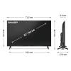 SHARP 32HF3265E 32"/80cm HD Ready QLED Google TV, 1366x768, 3xHDMI/2xUSB 5905683273503