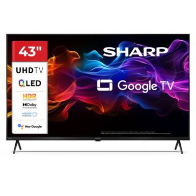 SHARP 43HP5265E 43"/108cm 4K Ultra HD QLED Google TV, 3840x2160, 4xHDMI/2xUSB 43HP5265E SHARP 43HP5265E 43"/108cm 4K Ultra HD QLED Google TV, 3840x2160, 4xHDMI/2xUSB 43HP5265E