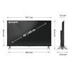 SHARP 43HP5265E 43"/108cm 4K Ultra HD QLED Google TV, 3840x2160, 4xHDMI/2xUSB 43HP5265E