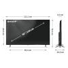 SHARP 50HP5265E 50"/126cm 4K Ultra HD QLED Google TV, 3840x2160, 4xHDMI/2xUSB 50HP5265E