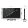 SHARP 50HP6265E 50"/126cm 4K Ultra HD QLED Google TV, 3840x2160, 4xHDMI/2xUSB 50HP6265E