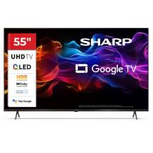 SHARP 55HP5265E 55"/139cm 4K Ultra HD QLED Google TV, 3840x2160, 4xHDMI/2xUSB 55HP5265E