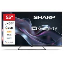 SHARP 55HP6265E 55"/139cm 4K Ultra HD QLED Google TV, 3840x2160, 4xHDMI/2xUSB 55HP6265E