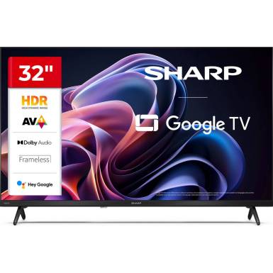 SHARP 32HF2265E 32"/81cm HD Ready LED Google TV, 1366x768, 3xHDMI/2xUSB, Fekete 32HF2265E SHARP 32HF2265E 32"/81cm HD Ready LED Google TV, 1366x768, 3xHDMI/2xUSB, Fekete 32HF2265E