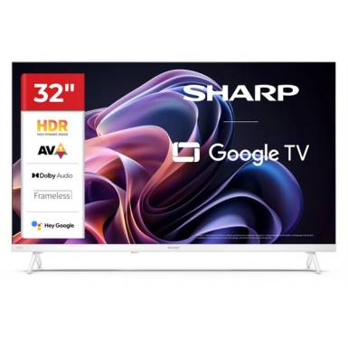 SHARP 32HF2265EW 32"/80cm HD Ready LED Google TV, 1366x768, 3xHDMI/2xUSB, Fehér 32HF2265EW SHARP 32HF2265EW 32"/80cm HD Ready LED Google TV, 1366x768, 3xHDMI/2xUSB, Fehér 32HF2265EW