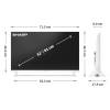 SHARP 32HF2265EW 32"/80cm HD Ready LED Google TV, 1366x768, 3xHDMI/2xUSB, Fehér 32HF2265EW