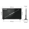SHARP 85HP5265E 85"/215cm 4K Ultra HD QLED Google TV, 3840x2160, 4xHDMI/2xUSB 85HP5265E