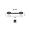 MULTIBRACKETS Asztali konzol (2 képernyős rögzítőkar), M VESA Desktopmount Dual Desk Clamp 24-32" (max.VESA: 200x200 mm) 7350105210365