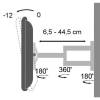 TECHLY ICA-PLB 148L d&ouml;nthető fali karos konzol 32-65" LCD kijelzőh&ouml;z, fekete ICA-PLB 148L