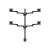 MULTIBRACKETS Asztali konzol (4 képernyős), M VESA Deskmount Officeline Quad Black (15-30", max.VESA: 100x100 mm) 7350073735891