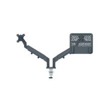 LEITZ, Ergo Dual helytakar&eacute;kos monitor- &eacute;s laptopkar, s&ouml;t&eacute;tsz&uuml;rke 65380089