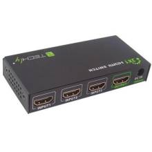 TECHLY HDMI switch, 3 in 1 out, 4K Ultra HD, IR IDATA HDMI-4K31