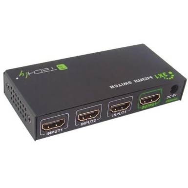 TECHLY HDMI switch, 3 in 1 out, 4K Ultra HD, IR IDATA HDMI-4K31 TECHLY HDMI switch, 3 in 1 out, 4K Ultra HD, IR IDATA HDMI-4K31