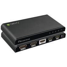 TECHLY HDMI splitter, 1 in 4 out, 30 m&eacute;ter, 4K Ultra HD IDATA HDMI-4K4