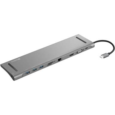 SANDBERG USB-C dokkoló, USB-C 10-in-1 Docking Station 136-31 SANDBERG USB-C dokkoló, USB-C 10-in-1 Docking Station 136-31
