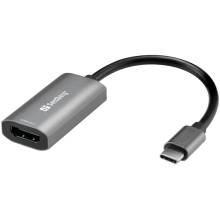 SANDBERG USB-C tartoz&eacute;k, HDMI Capture Link to USB-C 136-36