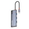 COLORWAY USB-elosztó (dokkolóállomás) CW-HUB01, ColorWay USB-C 5-b-1 Type C PD 100W/USB3.0x3/HDMI 4K CW-HUB01